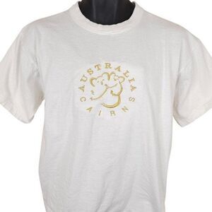 Vintage Koala T Shirt Mens Size Medium White Cairns Australia Travel Destination